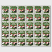 Funny chic Weihnachten Weihnachtsschaf Weihnachtss Geschenkpapier (Flach)