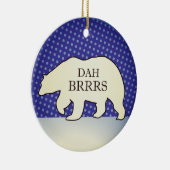 Funny Chicago Holiday Keramik Ornament (Rechts)