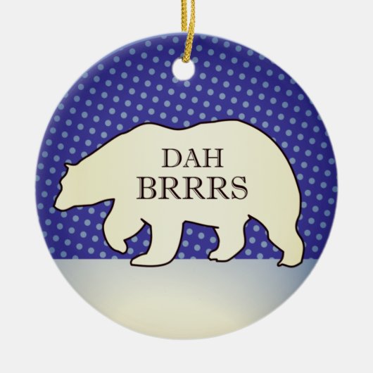 Funny Chicago Holiday Keramik Ornament (Vorne)