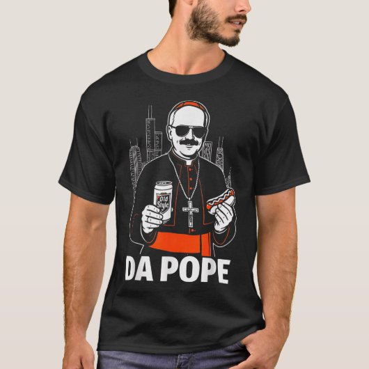 Funny Chicago Pope Leo Xiv Graphic T-Shirt (Vorderseite)