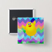 Funny chick, button (Vorne & Hinten)