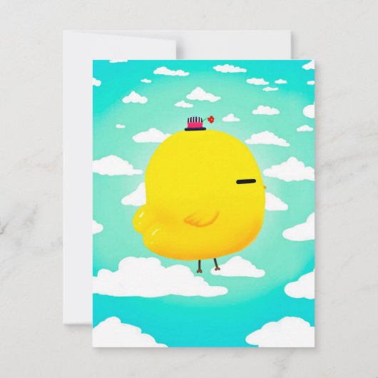 Funny chick Eggs for Farm Lover | Geschenk für die Einladung (Rückseite)