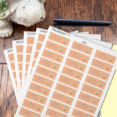 Funny Chick Inside Egg Rücksendeadressen-Aufkleber