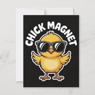 Funny Chick Magnet Easter Humor Card For Him Feiertagskarte