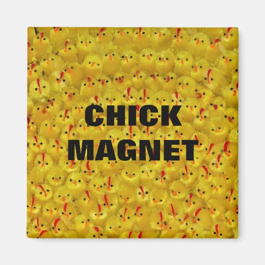 Funny CHICK MAGNET Gelbe Osterchicks 2" Magnet (Vorne)