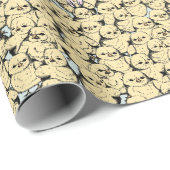 Funny Chick Rabbit Oars Eins in einer Million Chic Geschenkpapier (Rolleneckpunkt)