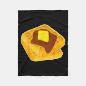 Funny Chicken & Waffles Matching Halloween Cos Fleecedecke (Vorderseite)