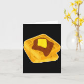 Funny Chicken & Waffles Matching Halloween Cos Karte (Gelbe Blume)