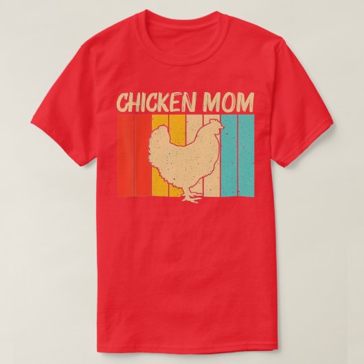 Funny Chicken Art Mama Bauer Huhn/Schlafen T-Shirt (Design vorne)