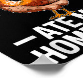 Funny Chicken Ate My Homework School Joke  Poster (Ecke)