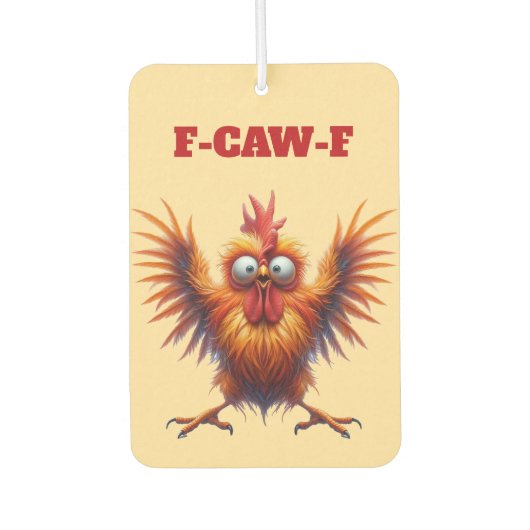 Funny Chicken Autolufterfrischer (Vorderseite)