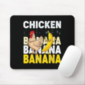 Funny Chicken Banana Dance Meme For Kids &amp; Adu Mousepad (Mit Mouse)