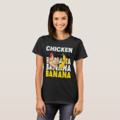 Funny Chicken Banana Dance Meme For Kids & Adu T-Shirt (Vorne ganz)
