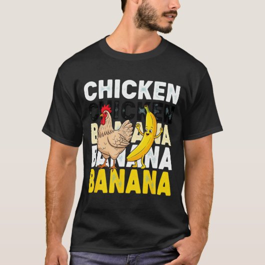 Funny Chicken Banana Dance Meme For Kids &amp; Adu T-Shirt (Vorderseite)