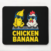 Funny Chicken Banana Mousepad (Vorne)