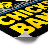 Funny Chicken Banana Poster (Ecke)