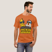 Funny Chicken Banana T-Shirt (Vorne ganz)