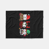 Funny Chicken Bauer für die Familie Weihnachten Fleecedecke (Vorderseite (Horizontal))