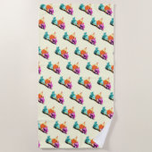 Funny Chicken Beach Handtuch (Vorderseite)