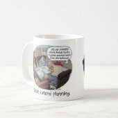 Funny Chicken Beerdigung Planung mit niedlichen Hü Kaffeetasse (Vorderseite Links)