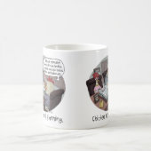 Funny Chicken Beerdigung Planung mit niedlichen Hü Kaffeetasse (Mittel)