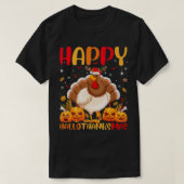 Funny Chicken Bird Lover Happy Chicken HalloDanke T-Shirt (Design vorne)