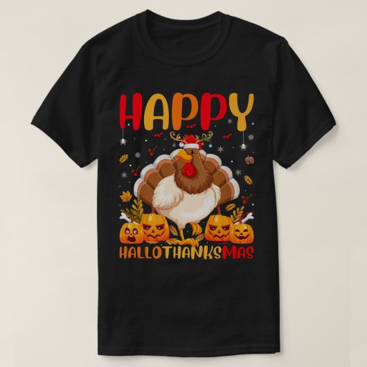 Funny Chicken Bird Lover Happy Chicken HalloDanke T-Shirt (Design vorne)