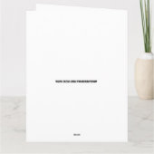 FUNNY CHICKEN BIRTHDAY GREETING CARD KARTE (Rückseite)