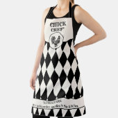 Funny Chicken Black und off-White Schürze (InSitu)