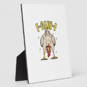 Funny Chicken Butt F-Caw-F Rooster Country Hen Chi Fotoplatte (Seite)