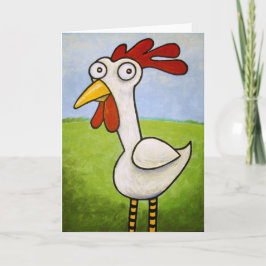 Funny Chicken Card Karte