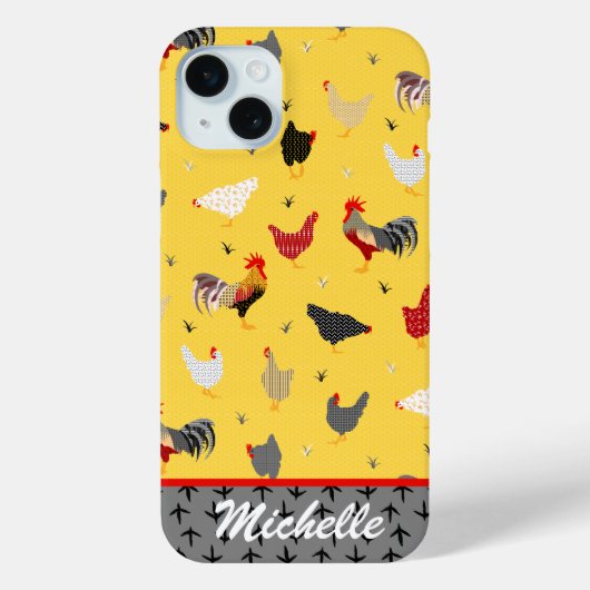 Funny Chicken Case-Mate iPhone Hülle (Rückseite)