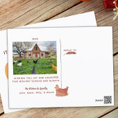 Funny Chicken Christmas Feiertagspostkarte