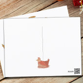 Funny Chicken Christmas Feiertagspostkarte