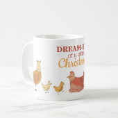 Funny Chicken Christmas Kaffeetasse (Vorderseite Links)