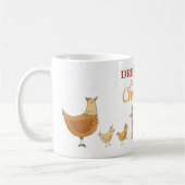 Funny Chicken Christmas Kaffeetasse (Links)