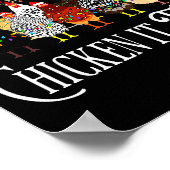 Funny Chicken Christmas, Making A List Chicken It  Poster (Ecke)