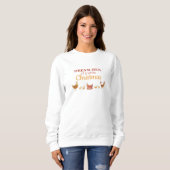 Funny Chicken Christmas Sweatshirt (Vorne ganz)