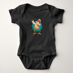 Funny Chicken Dance Baby Strampler
