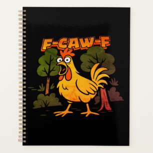 Funny Chicken Design - F-Caw-F Cartoon Animal Humo Planer