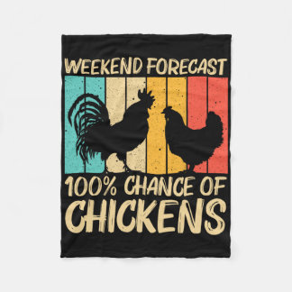 Funny Chicken Design For Men Women Farm Farmer Chi Fleecedecke
