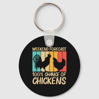 Funny Chicken Design For Men Women Farm Farmer Chi Schlüsselanhänger
