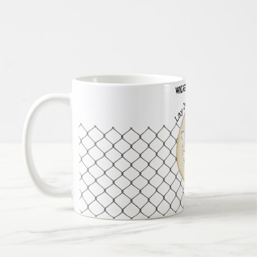 Funny Chicken Egge Novelty Rustikales Shabby Bauer Kaffeetasse (Links)