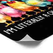 Funny Chicken Farmer Gift – I Raise Chickens Humor Poster (Ecke)