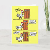 Funny Chicken Feel Better Balg Joke Karte (Vorderseite)