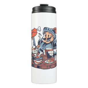 Funny Chicken Food Puff Thermosbecher