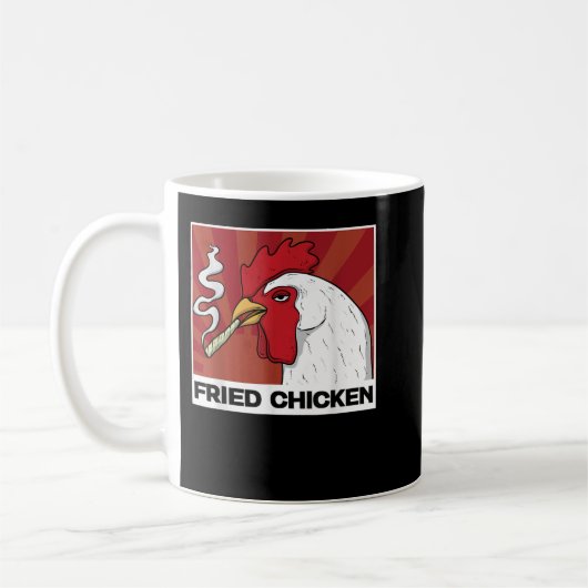 Funny Chicken Fricken Hühnerfrauen Männer Kaffeetasse (Links)