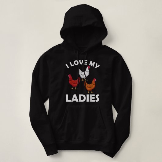 Funny Chicken für Männer Frauen Hühnerflüster Chic Hoodie (Design vorne)
