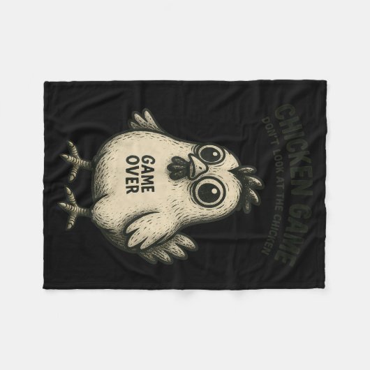 Funny Chicken Game Graphic Tee Men Women Teens Boy Fleecedecke (Vorderseite (Horizontal))