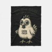 Funny Chicken Game Graphic Tee Men Women Teens Boy Fleecedecke (Vorderseite)